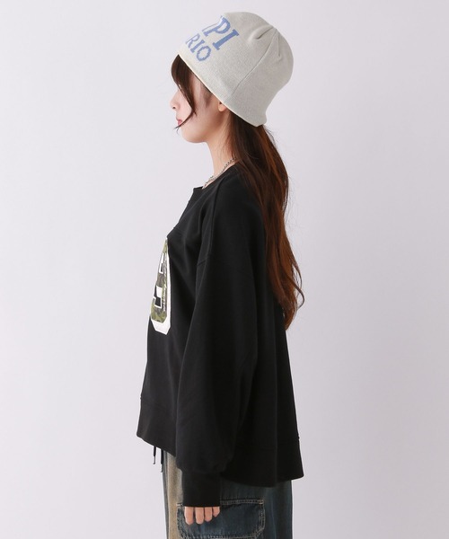 repipi armario（レピピ アルマリオ）の「ナンバリングスウェット（スウェット・キッズ・アイボリー/ブラック/サックスブルー/グレー/チャコールグレー/ブルー・SMALL/MEDIUM/LARGE）」の9枚目の写真