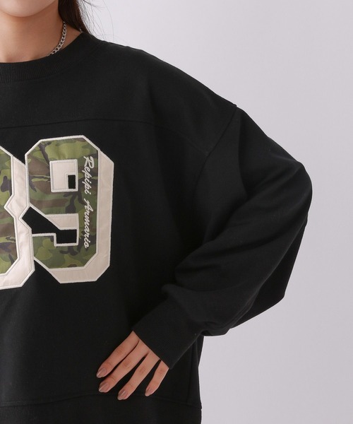 repipi armario（レピピ アルマリオ）の「ナンバリングスウェット（スウェット・キッズ・アイボリー/ブラック/サックスブルー/グレー/チャコールグレー/ブルー・SMALL/MEDIUM/LARGE）」の13枚目の写真