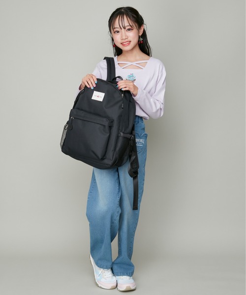 JENNI（ジェニィ）の「【容量16L】シンプルリュック（バックパック/リュック・キッズ・サックスブルー/ブラック/ラベンダー・F）」の8枚目の写真