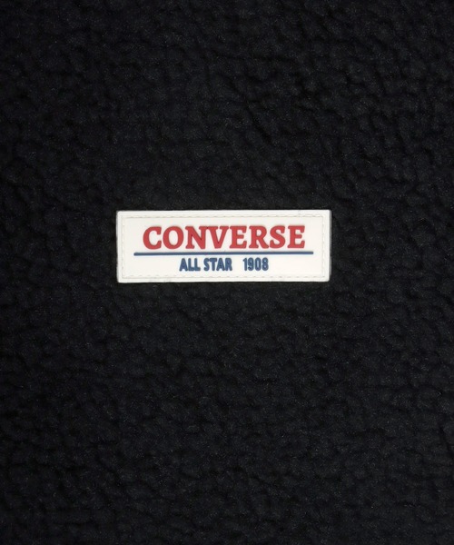 CONVERSE（コンバース）の「CONVERSE（コンバース）ボアフリース フードジャケットブルゾン レディース/ボアアウター/ジップパーカー（マウンテンパーカー・レディース・ベージュ/アイボリー/ブラック/ブルーグレー・M/L）」の10枚目の写真
