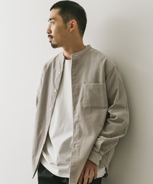URBAN RESEARCH DOORS | 『UR TECH』コーデュロイバンドカラーシャツ(シャツ/ブラウス)