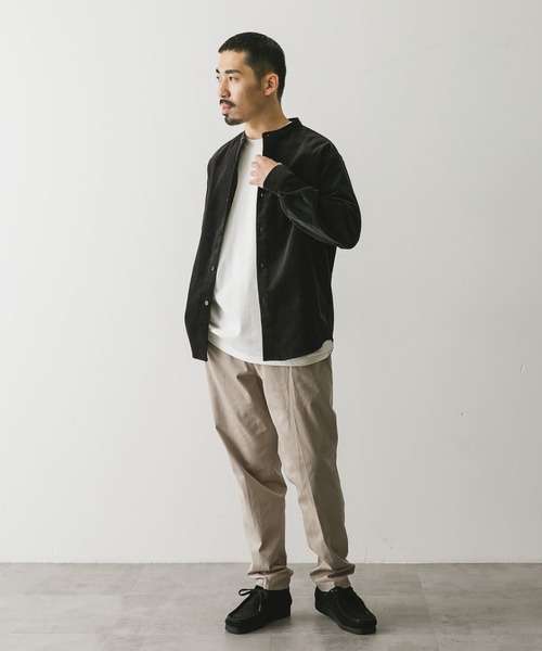 セール】『UR TECH』コーデュロイバンドカラーシャツ（シャツ