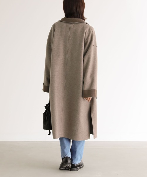 n'OrLABEL（ノアールレーベル）の「『ダブルフェイスコーディガン』（カーディガン/ボレロ・レディース・チャコール/モカ・FREE）」の14枚目の写真