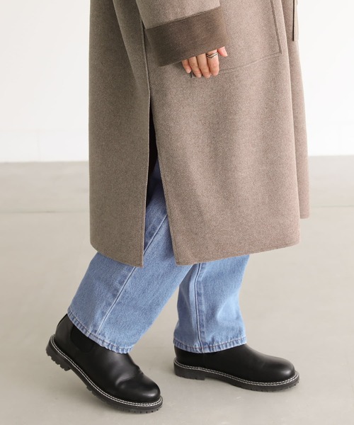 n'OrLABEL（ノアールレーベル）の「『ダブルフェイスコーディガン』（カーディガン/ボレロ・レディース・チャコール/モカ・FREE）」の19枚目の写真