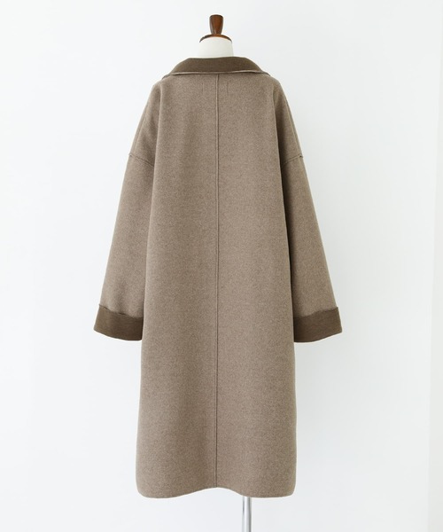 n'OrLABEL（ノアールレーベル）の「『ダブルフェイスコーディガン』（カーディガン/ボレロ・レディース・チャコール/モカ・FREE）」の11枚目の写真