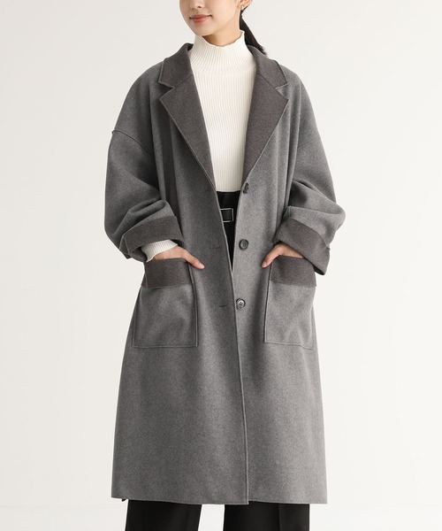 セール】『ダブルフェイスコーディガン』（カーディガン/ボレロ）｜n