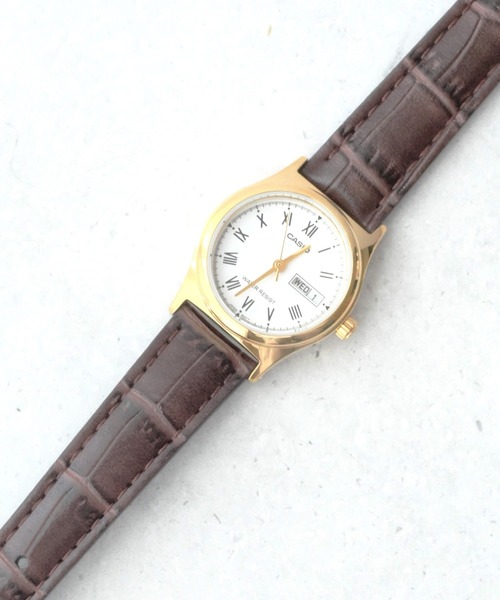 CASIO カシオ : 腕時計 スタンダード アナログ レザー LTP-V006GL カレンダー ゴールドケース(アナログ腕時計)|CASIO(カシオ) CASIO カシオ : 腕時計 スタンダード アナログ レザー LTP-V006GL カレンダー ゴールドケース(アナログ腕時計)|CASIO(カシオ)