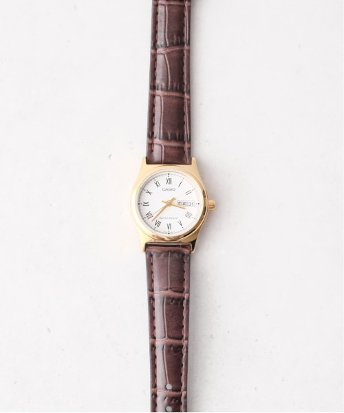 CASIO カシオ : 腕時計 スタンダード アナログ レザー LTP-V006GL カレンダー ゴールドケース(アナログ腕時計)|CASIO(カシオ) CASIO カシオ : 腕時計 スタンダード アナログ レザー LTP-V006GL カレンダー ゴールドケース(アナログ腕時計)|CASIO(カシオ)