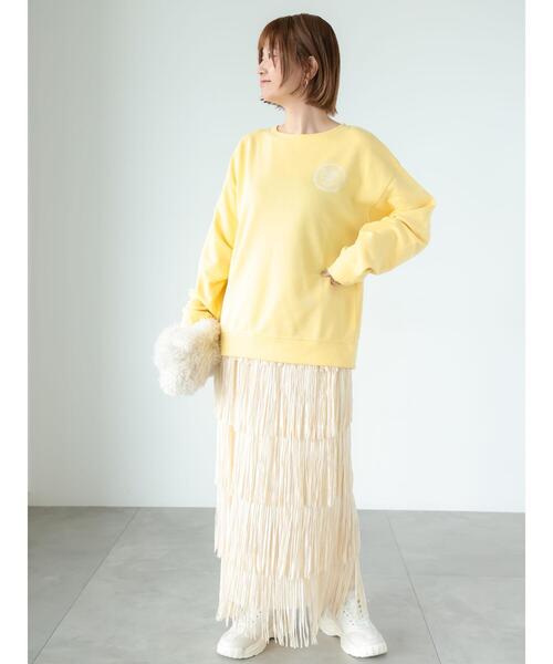 Lugnoncure（ルノンキュール）の「チェーン付フェイクファーバッグ（ハンドバッグ・レディース・ブラウン/オフホワイト/グリーン・F）」の6枚目の写真