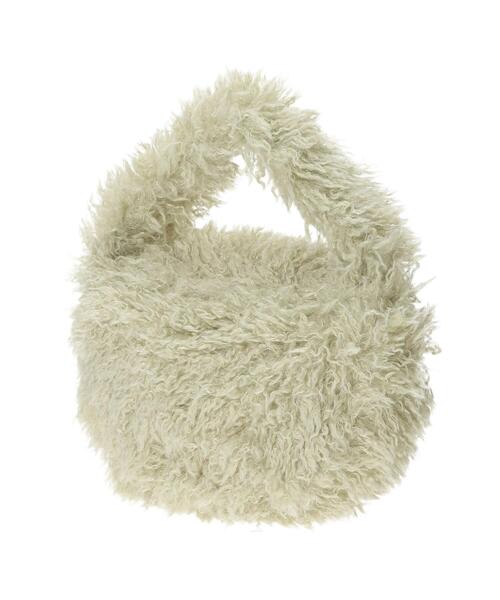 Lugnoncure（ルノンキュール）の「チェーン付フェイクファーバッグ（ハンドバッグ・レディース・ブラウン/オフホワイト/グリーン・F）」の18枚目の写真