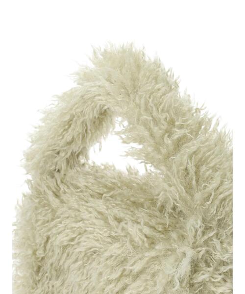 Lugnoncure（ルノンキュール）の「チェーン付フェイクファーバッグ（ハンドバッグ・レディース・ブラウン/オフホワイト/グリーン・F）」の20枚目の写真