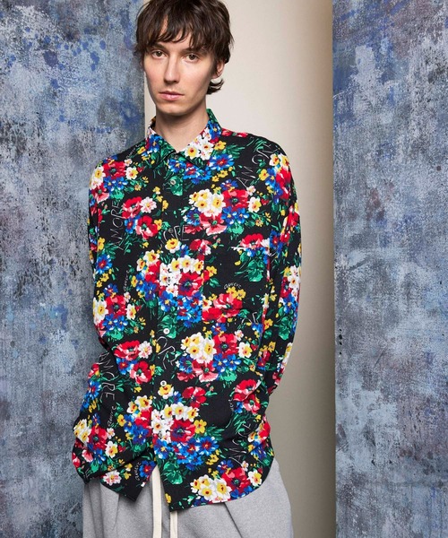 MAISON SPECIAL（メゾンスペシャル）の「《UNISEX》【Italian Dead Stock Fabric】Prime-Over Regular Collar Shirt/プライムオーバーレギュラーカラーシャツ 【MAISON SPECIAL/メゾンスペシャル】（シャツ/ブラウス・メンズ・チャコールグレー/ブラック/ネイビー/ブラウン/オフホワイト/ピンク/オレンジ/ブルー/グリーン/ライトグリーン/ピンクベージュ/ダークブラック/ベージュ・1/2）」の3枚目の写真