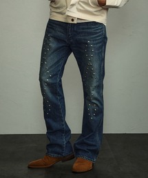 Lee（リー）の「Wrangler/ラングラー【秋冬NEWカラー】77MWZ フレアージーンズ スタッズ（デニムパンツ・メンズ）」