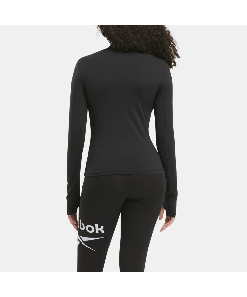 Reebok(リーボック)の「OV-ファイア+ ロングスリーブ / OV RBK-FIRE+ LONGSLEEVE(ジャージ・レディース・ブラック・LARGE/MEDIUM/SMALL/X-LARGE/X-SMALL)」の3枚目の写真