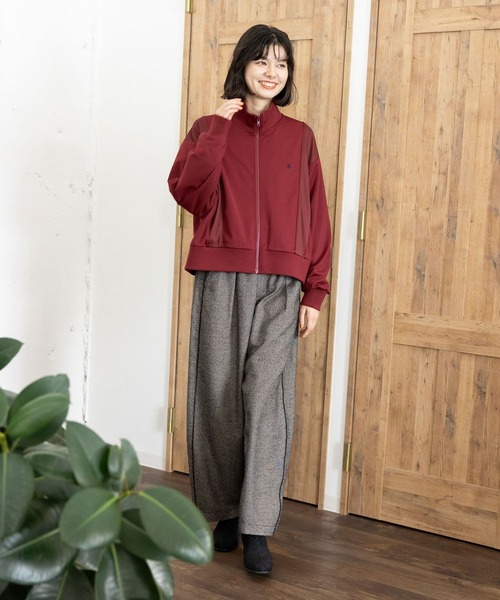 POLO BCS（ポロ ビーシーエス）の「【POLO BCS(ポロ・ビーシーエス)】トラックジャケット（ジャージ・レディース・アイボリー/ネイビー/ボルドー・SHORT/LONG）」の5枚目の写真