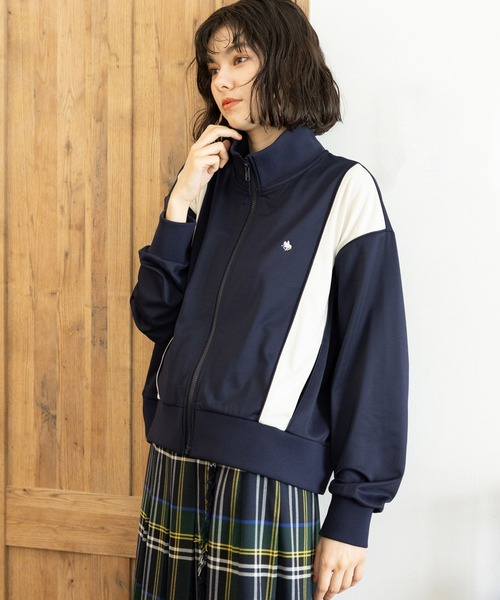 POLO BCS（ポロ ビーシーエス）の「【POLO BCS(ポロ・ビーシーエス)】トラックジャケット（ジャージ・レディース・アイボリー/ネイビー/ボルドー・SHORT/LONG）」の12枚目の写真