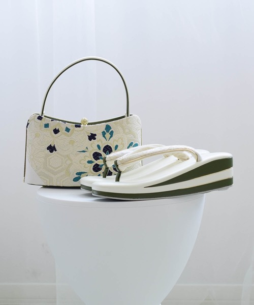 草履バッグ 正絹帯地 宝相華文 日本製（和装小物）｜utatane（ウタタネ）
