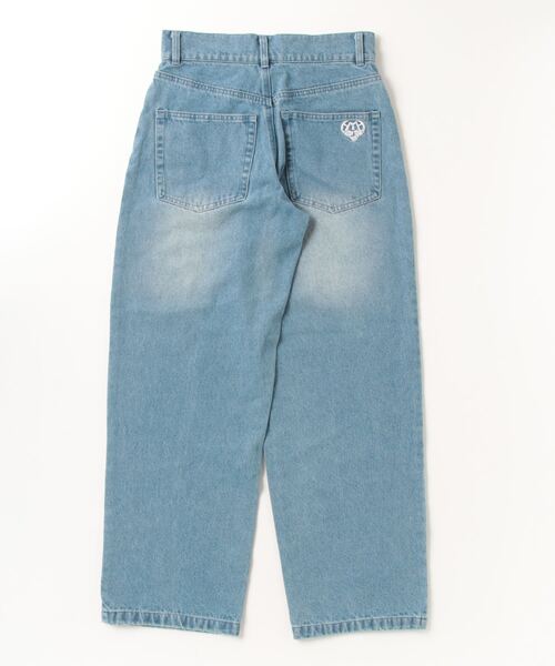 HTH(エイチティーエイチ)の「front pocket denim pants(デニムパンツ・レディース・ライトブルー/インディゴブルー・SMALL/MEDIUM)」の2枚目の写真