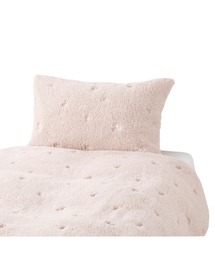 Francfranc（フランフラン）の「WARMY フラワー×ボア まくらカバー 700×500 ベージュ（寝具）」