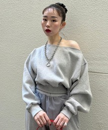【Narcissus】オフショルスウェット