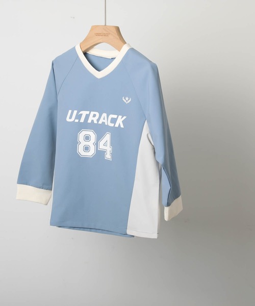 URBAN CHERRY（アーバンチェリー）の「【U.TRACK】ナンバリングレーシング切り替えプルオーバー（その他トップス・キッズ・ピンク/ブルー/ブラック・110cm/140cm/130cm/120cm/150cm）」の11枚目の写真