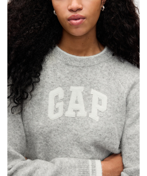 GAP(ギャップ)の「ラグラン GAPロゴ セーター(ニット/セーター・レディース・ライトグレー・M/L/XXS/XL/XS/S)」の5枚目の写真
