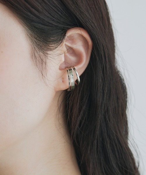 kiehtova（キエトヴァ）の「【kiehtova】TRILOGY EARCUFF / M　トリロジー イヤーカフ /M（イヤーカフ・レディース・シルバー/ゴールド・FREE）」の7枚目の写真