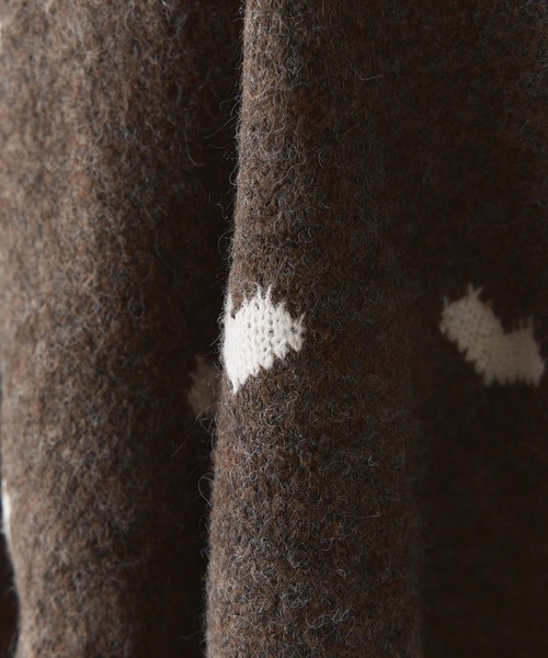 ROOPTOKYO(ループトウキョウ)の「ハート柄 クロップド丈 ニットプルオーバー(ニット/セーター・レディース・ホワイト/ブラウン/ピンク/グレー・FREE)」の17枚目の写真