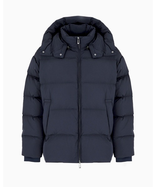 EA7 エンポリオアルマーニ ダウンジャケット フーディー キルティング L EA7 ダウンジャケット ダウン 「エンポリオ アルマーニ EA7」EA7ロゴ