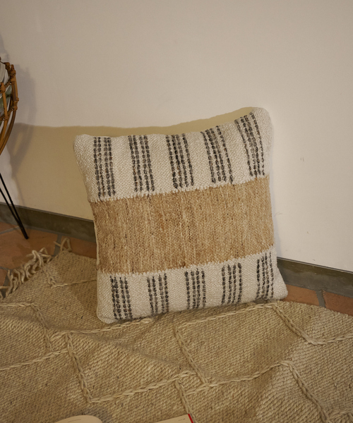 【中材付】ボーダークッション45×45cm（クッション/クッションカバー）｜collex（コレックス）