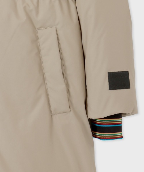 Paul Smith（ポールスミス）の「ウィメンズ シグネチャーストライプ ロングダウンコート / 245050 JK247（ダウンジャケット/コート・レディース・ベージュ/ブラック・38/40）」の10枚目の写真
