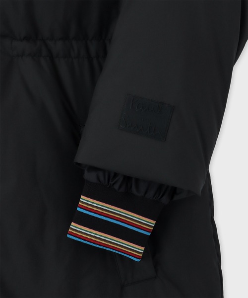 Paul Smith（ポールスミス）の「ウィメンズ シグネチャーストライプ ロングダウンコート / 245050 JK247（ダウンジャケット/コート・レディース・ベージュ/ブラック・38/40）」の6枚目の写真