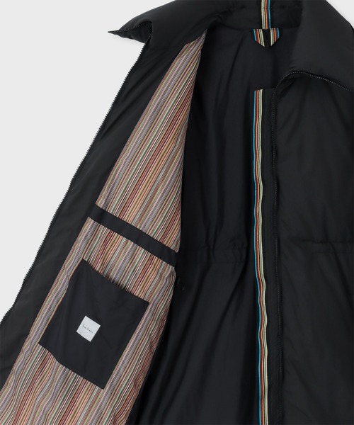Paul Smith（ポールスミス）の「ウィメンズ シグネチャーストライプ ロングダウンコート / 245050 JK247（ダウンジャケット/コート・レディース・ベージュ/ブラック・38/40）」の15枚目の写真