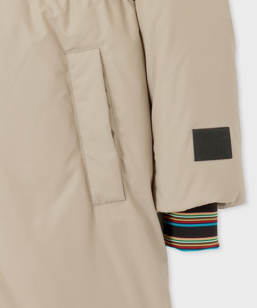 Paul Smith（ポールスミス）の「ウィメンズ シグネチャーストライプ ロングダウンコート / 245050 JK247（ダウンジャケット/コート・レディース・ベージュ/ブラック・38/40）」の21枚目の写真