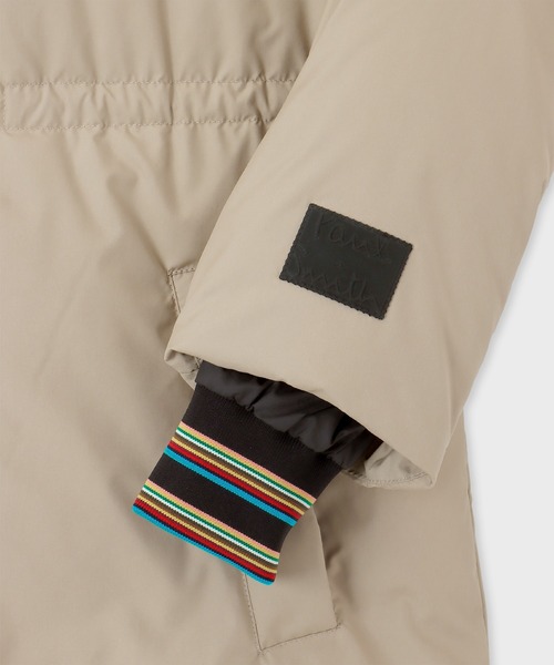 Paul Smith（ポールスミス）の「ウィメンズ シグネチャーストライプ ロングダウンコート / 245050 JK247（ダウンジャケット/コート・レディース・ベージュ/ブラック・38/40）」の22枚目の写真