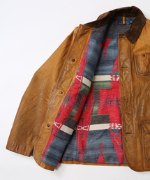 ラルフローレン レザー襟 コットン トレンチ ジャケット ハンティング ハラちゃんの知らない世界 18 ☆Ralph Lauren ハンティング