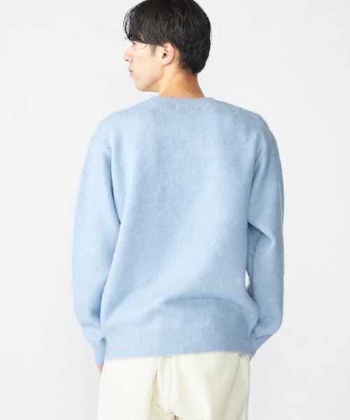 SHIPS(シップス)の「【WEB限定】SHIPS: ワンポイント ロゴ フラッフィ シャギー クルーネック ニット(ニット/セーター・メンズ・ブラック/グレー/ベージュ/ライトブルー・SMALL/MEDIUM/LARGE/X-LARGE)」の15枚目の写真