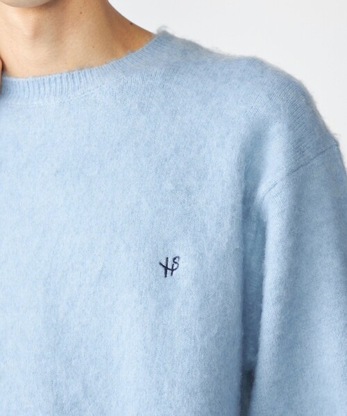 SHIPS(シップス)の「【WEB限定】SHIPS: ワンポイント ロゴ フラッフィ シャギー クルーネック ニット(ニット/セーター・メンズ・ブラック/グレー/ベージュ/ライトブルー・SMALL/MEDIUM/LARGE/X-LARGE)」の17枚目の写真