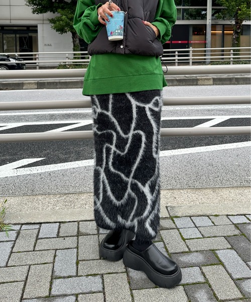 セール】【XSサイズあり/ハンドウォッシャブル】ニュアンス柄シャギー