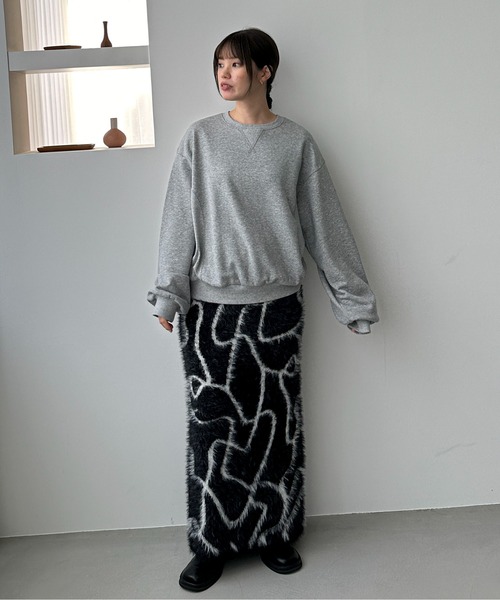 セール】【XSサイズあり/ハンドウォッシャブル】ニュアンス柄シャギー