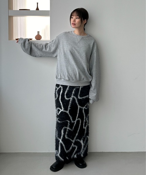 セール】【XSサイズあり/ハンドウォッシャブル】ニュアンス柄シャギー