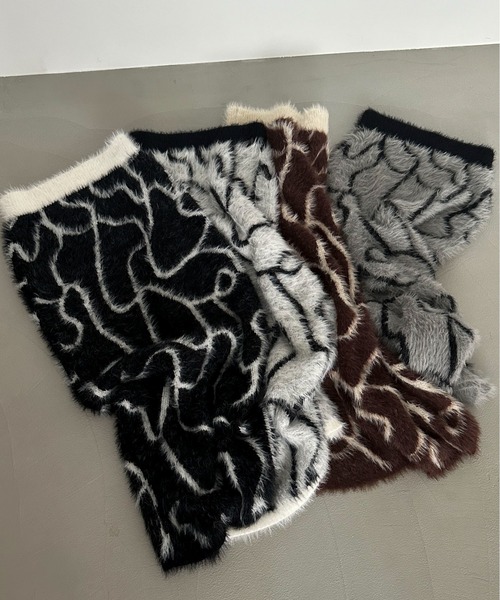 セール】【XSサイズあり/ハンドウォッシャブル】ニュアンス柄シャギー