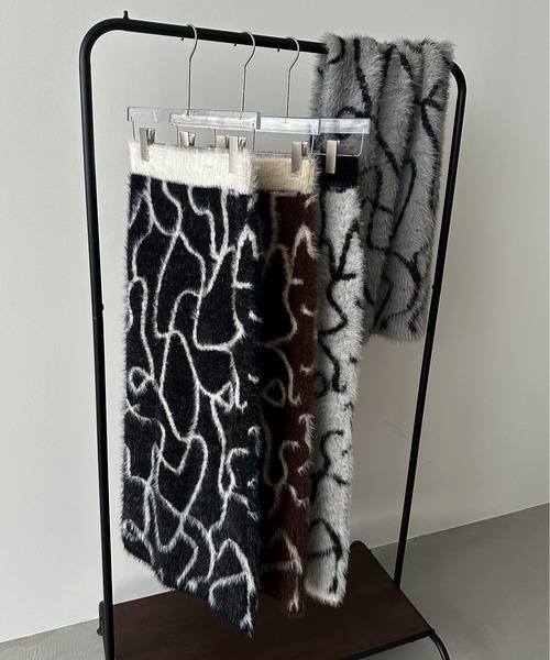 セール】【XSサイズあり/ハンドウォッシャブル】ニュアンス柄シャギー