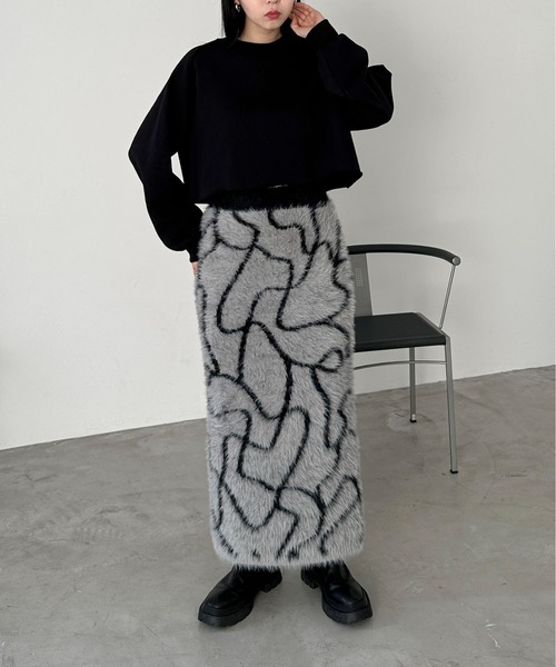 セール】【XSサイズあり/ハンドウォッシャブル】ニュアンス柄シャギー