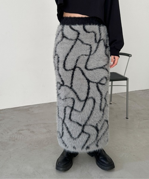 セール】【XSサイズあり/ハンドウォッシャブル】ニュアンス柄シャギー