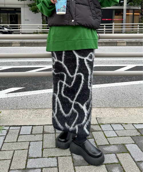 セール】【XSサイズあり/ハンドウォッシャブル】ニュアンス柄シャギー