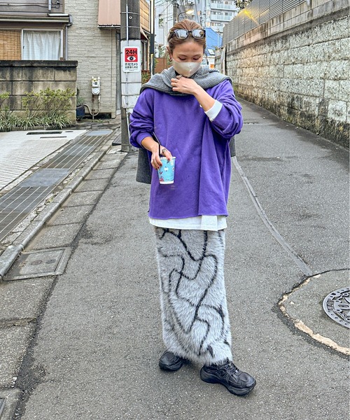 セール】【XSサイズあり/ハンドウォッシャブル】ニュアンス柄シャギー