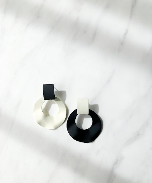 セール】バイカラーラウンドピアス（ピアス（両耳用