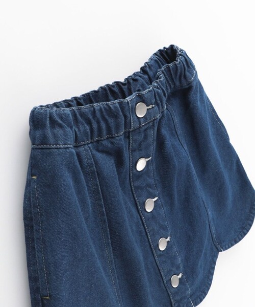 EDWIN(エドウィン)の「【Ou? by EDWIN】裾スカラップデニムスカート(デニムスカート・キッズ・ブルー・90/150/140/110/120/130/100)」の6枚目の写真