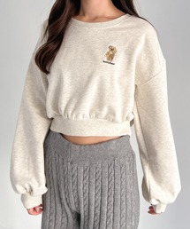 Heather | 【TeddyBear/テディベア】ロゴ刺繍裏毛スウェット  252242(スウェット)